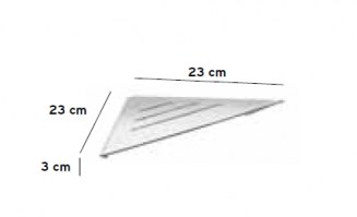 JABONERA DUCHA RINCON KUBIC POM D'OR